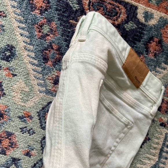 madewell denim shorts mint tie dye bleach cutoff jean shorts festival style - Picture 15 of 16